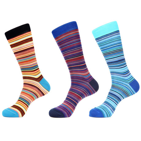 Micro Stripes Sock Pack // Set of 3