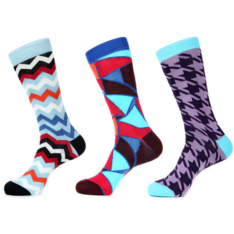 Bold Pattern Sock Pack // Set of 3