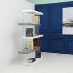 Il Vetro // Bookcase // Large (White + Gray)