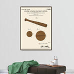 Baseball Bat Patent (16"W x 20"H x 2"D)