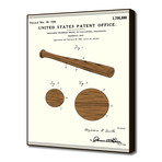 Baseball Bat Patent (16"W x 20"H x 2"D)