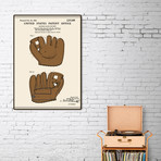 Baseball Glove Patent (16"W x 20"H x 2"D)