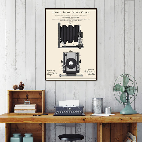 Camera Patent - 1902 (16"W x 20"H x 2"D)