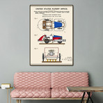 Automobile Amusement Ride (16"W x 20"H x 2"D)