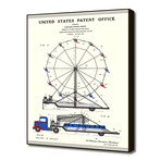 Ferris Wheel Patent (16"W x 20"H x 2"D)