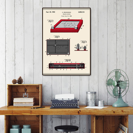 Tracing Device Patent (16"W x 20"H x 2"D)