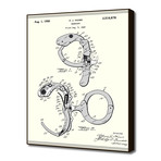 Handcuffs Patent (16"W x 20"H x 2"D)