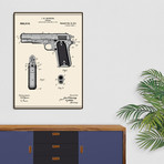 Handgun Patent (16"W x 20"H x 2"D)