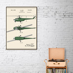 Helicopter Patent (16"W x 20"H x 2"D)