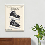 Hockey Skate Patent (16"W x 20"H x 2"D)