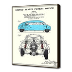 Motor Car Patent (16"W x 20"H x 2"D)