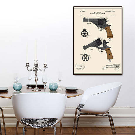 Automatic Revolver Patent (16"W x 20"H x 2"D)