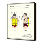 Jacques Cousteau Diving Unit Patent (16"W x 20"H x 2"D)