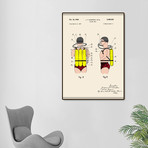 Jacques Cousteau Diving Unit Patent (16"W x 20"H x 2"D)