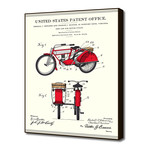 Motorcycle Sidecar Patent (16"W x 20"H x 2"D)