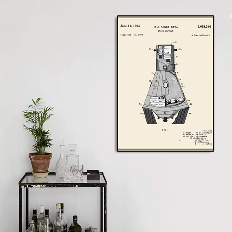 Space Capsule Patent v1 (16"W x 20"H x 2"D)