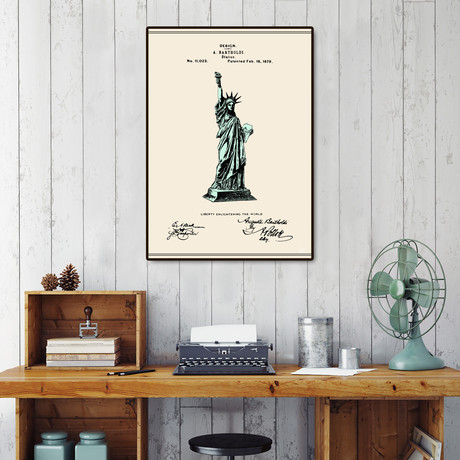 Statue of Liberty Patent (16"W x 20"H x 2"D)