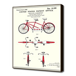 Tandem Bicycle Patent (16"W x 20"H x 2"D)