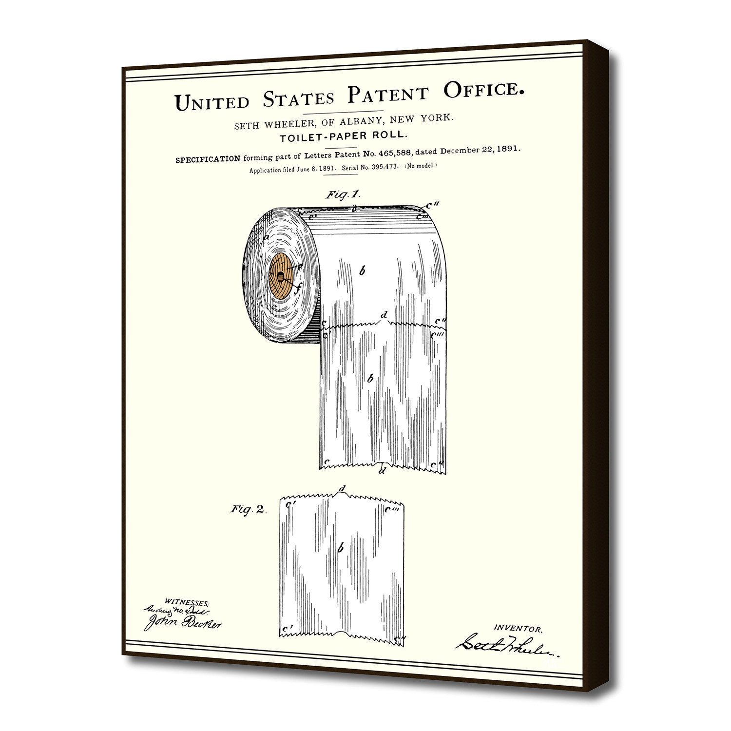 Toilet Paper Roll Patent 16W X 20H X 2D Finlay McNevin Touch   E2eb539ae36bd06c48bd3ee6c1c6939c Large 