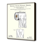 Toilet Paper Roll Patent (16"W x 20"H x 2"D)