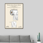 Toilet Paper Roll Patent (16"W x 20"H x 2"D)