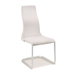 VERO // Dining Chair (White Leather)