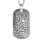 Reptilian Dog Tag Pendant Necklace