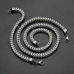 Franco Chain Necklace + Bracelet Set