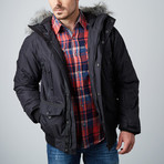 Winter Thermal Heat Lining Jacket // Charcoal (M)