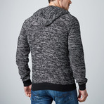 Long Sleeve Hooded Henley // Charcoal (M)