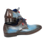 Hand-Painted Derby // Blue + Brown (Euro: 42)
