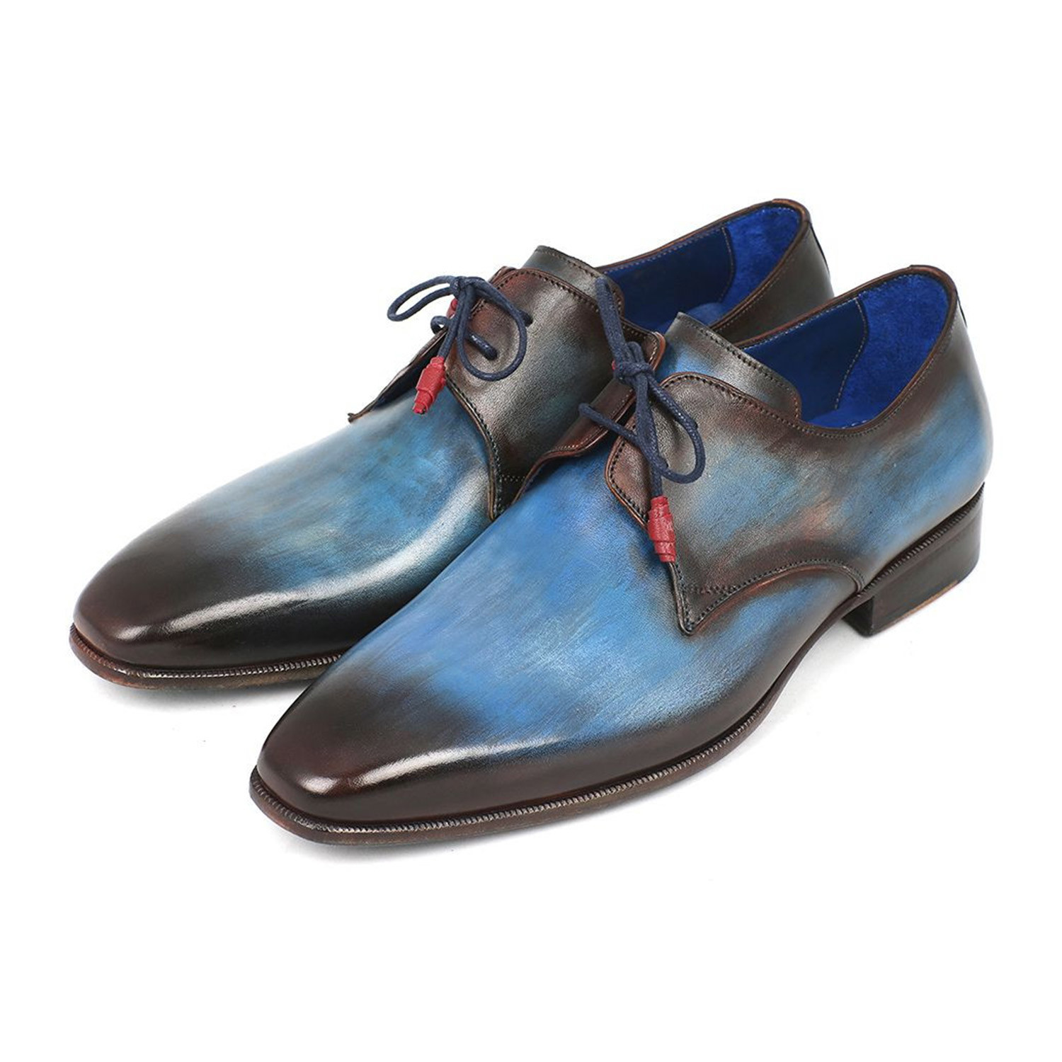 Hand-Painted Derby // Blue + Brown (Euro: 40) - Paul Parkman - Touch of ...