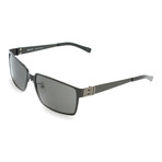 Franc Rectangular Sunglasses // Black