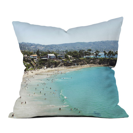 Crescent Cove // Throw Pillow (18" x 18")