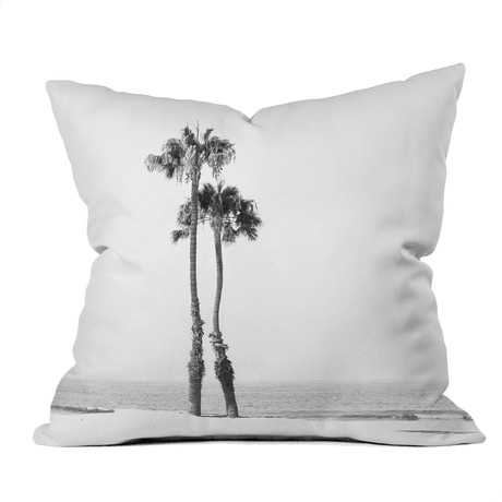 Two Palms // Throw Pillow (18" x 18")