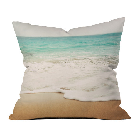 Ombre Beach // Throw Pillow (18" x 18")