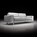 Waverly Sofa (Soft Snow + Fendi)