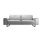 Waverly Sofa (Soft Snow + Fendi)