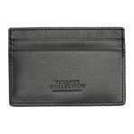 Saffiano Leather Card Wallet // Black