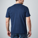 Ultra Soft Sueded Crewneck T-Shirt // Navy (M)