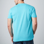 Ultra Soft Sueded Crewneck T-Shirt // Turquoise (S)