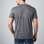 Burnout V-Neck T-Shirt // Charcoal (M)