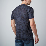 Burnout V-Neck T-Shirt // Black (2XL)