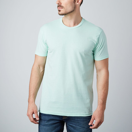 Ultra Soft Sueded Crewneck T-Shirt // Mint (S)