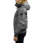 Enzo Bomber // Textured Grey (2XL)