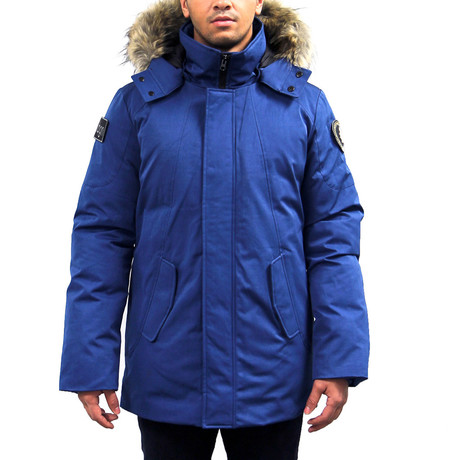 Nicky Mid-Length Jacket // Blue (S)