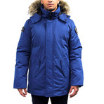 Nicky Mid-Length Jacket // Blue (L)