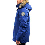 Nicky Mid-Length Jacket // Blue (L)