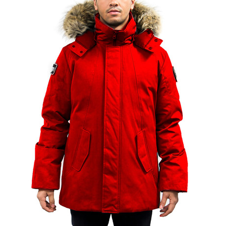 Nicky Mid-Length Jacket // Red (S)