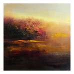 Mill River Sunset (15"W x 15"H x 1.5"D)